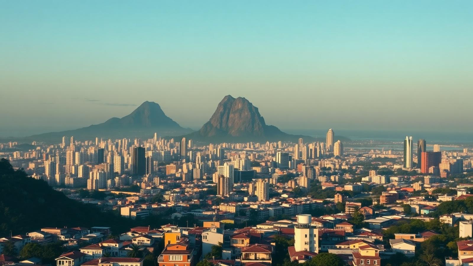 Paisagem urbana do estado do Rio de Janeiro